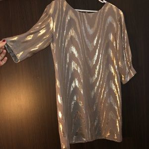 Gold strand dress